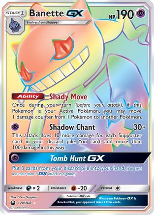 Banette GX (Secret) 174/168 - SM Celestial Storm Holofoil