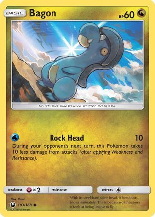 Bagon (103) 103/168 - SM Celestial Storm Reverse Holofoil