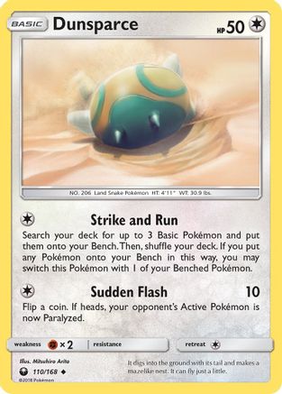 Dunsparce 110/168 - SM Celestial Storm Reverse Holofoil