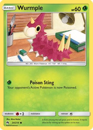 Wurmple (24) 24/214 - SM Lost Thunder