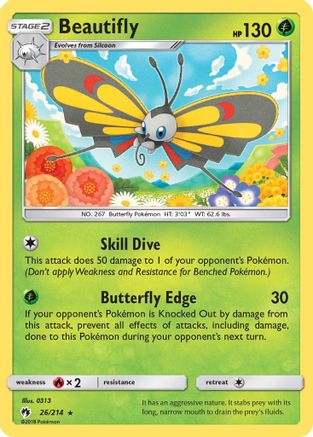 Beautifly 26/214 - SM Lost Thunder