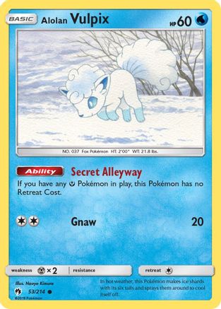 Alolan Vulpix 53/214 - SM Lost Thunder