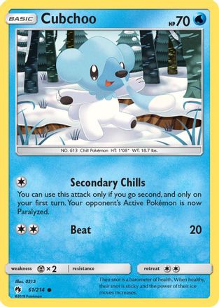 Cubchoo 61/214 - SM Lost Thunder