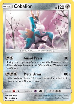 Cobalion 129/214 - SM Lost Thunder Holofoil