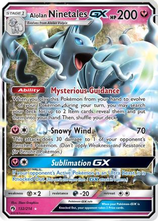 Alolan Ninetales GX 132/214 - SM Lost Thunder Holofoil