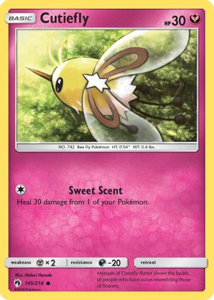 Cutiefly 145/214 - SM Lost Thunder Reverse Holofoil