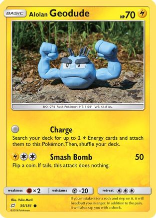 Alolan Geodude (35) 35/181 - SM Team Up