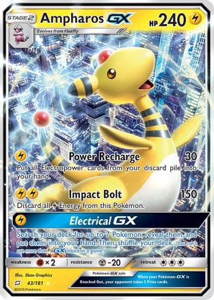 Ampharos GX 43/181 - SM Team Up Holofoil