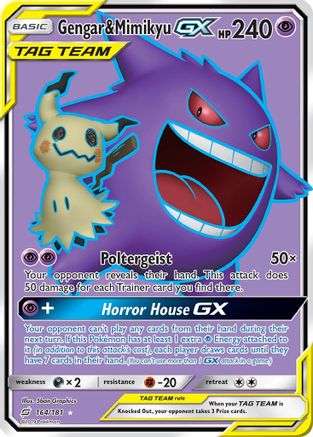 Gengar & Mimikyu-GX 164/181 - Team Up Holofoil