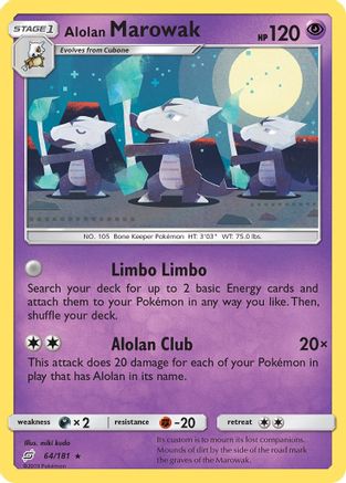 Alolan Marowak 64/181 - SM Team Up Reverse Holofoil