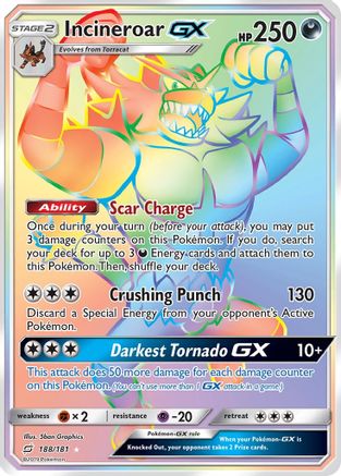 Incineroar-GX 188/181 - Team Up Holofoil