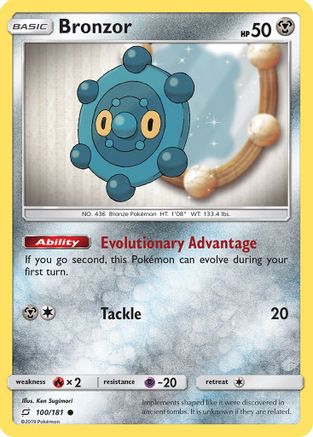Bronzor 100/181 - SM Team Up Reverse Holofoil