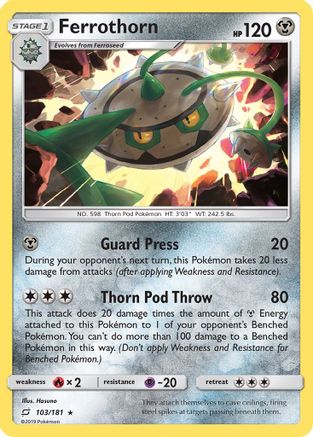 Ferrothorn 103/181 - Team Up Reverse Holofoil