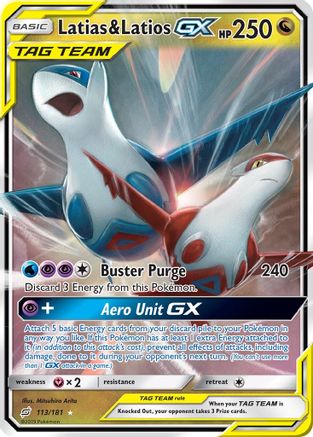 Latias & Latios-GX 113/181 - Team Up Holofoil