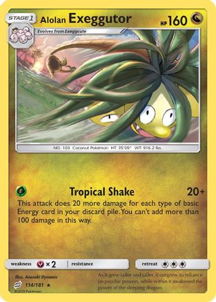 Alolan Exeggutor (114) 114/181 - SM Team Up Reverse Holofoil