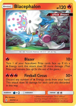 Blacephalon 32/214 - SM Unbroken Bonds Reverse Holofoil