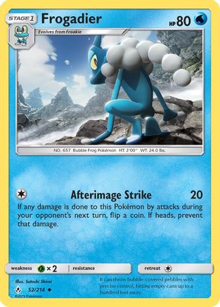 Frogadier 52/214 - Unbroken Bonds Reverse Holofoil