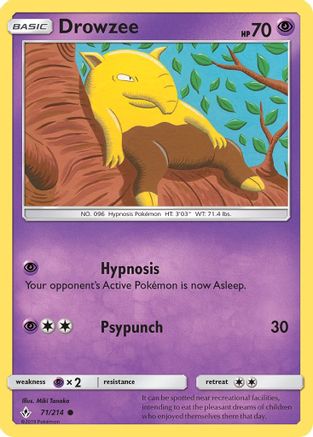 Drowzee 71/214 - SM Unbroken Bonds Reverse Holofoil