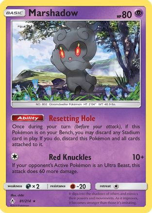 Marshadow 81/214 - Unbroken Bonds Reverse Holofoil