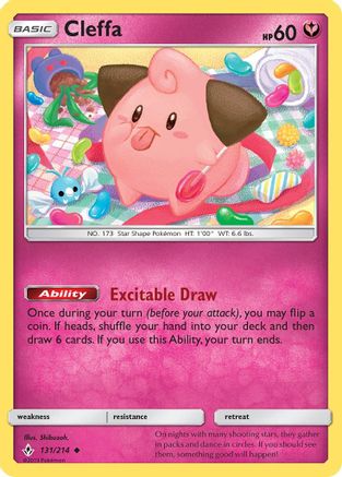 Cleffa 131/214 - SM Unbroken Bonds Reverse Holofoil