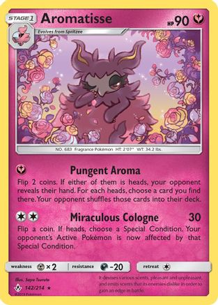 Aromatisse 142/214 - SM Unbroken Bonds Reverse Holofoil