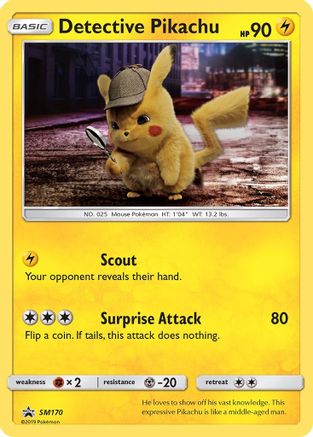 Detective Pikachu - SM170 SM170/248 - SM Promos Holofoil