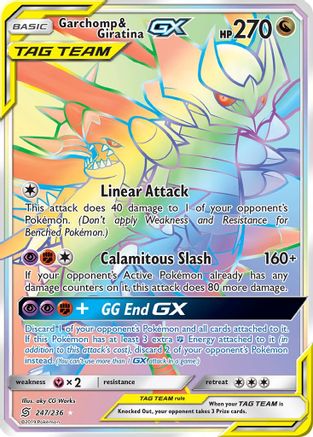 Garchomp & Giratina-GX 247/236 - Unified Minds Holofoil