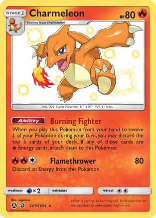 Charmeleon SV7/94 - Hidden Fates Shiny Vault Holofoil