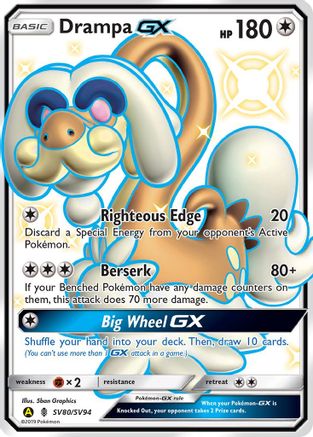 Drampa GX SV80/94 - Hidden Fates Shiny Vault Holofoil
