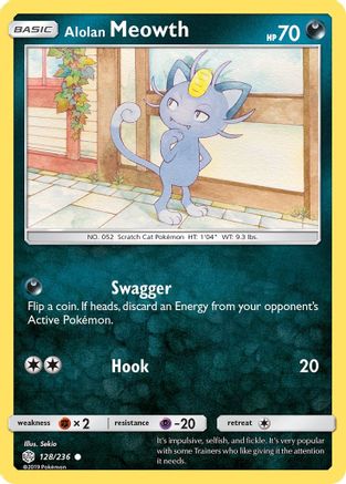 Alolan Meowth 128/236 - SM Cosmic Eclipse