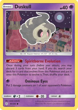 Duskull 83/236 - SM Cosmic Eclipse