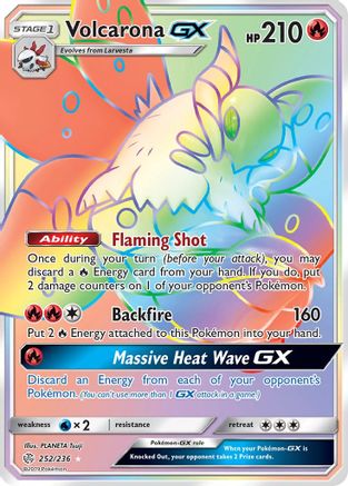 volcarona pokemon card price Volcarona-GX 252/236