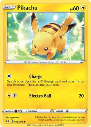 Pikachu 65/202 - Sword & Shield