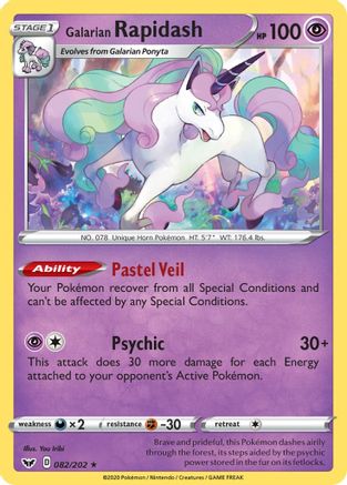 Galarian Rapidash 82/202 - Sword & Shield