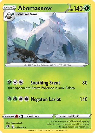 Abomasnow 13/192 - SWSH02 Rebel Clash