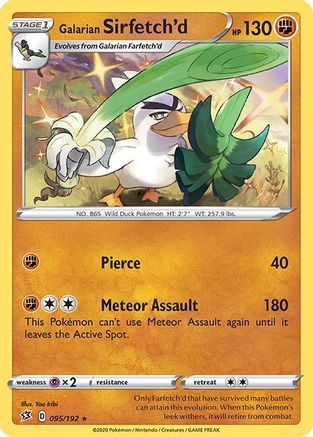 Galarian Sirfetch'd 95/192 - Rebel Clash Holofoil