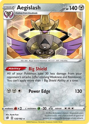Aegislash 135/192 - SWSH02 Rebel Clash Reverse Holofoil