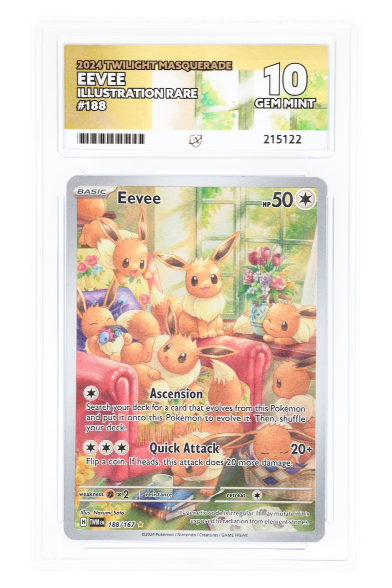 Eevee 188/167 - ACE 10 - Twilight Masquerade - 2024 - Illustration Rar PokeRand Eevee 188/167 - ACE 10 - Twilight Masquerade - 2024 - Illustration Rar PokeRand