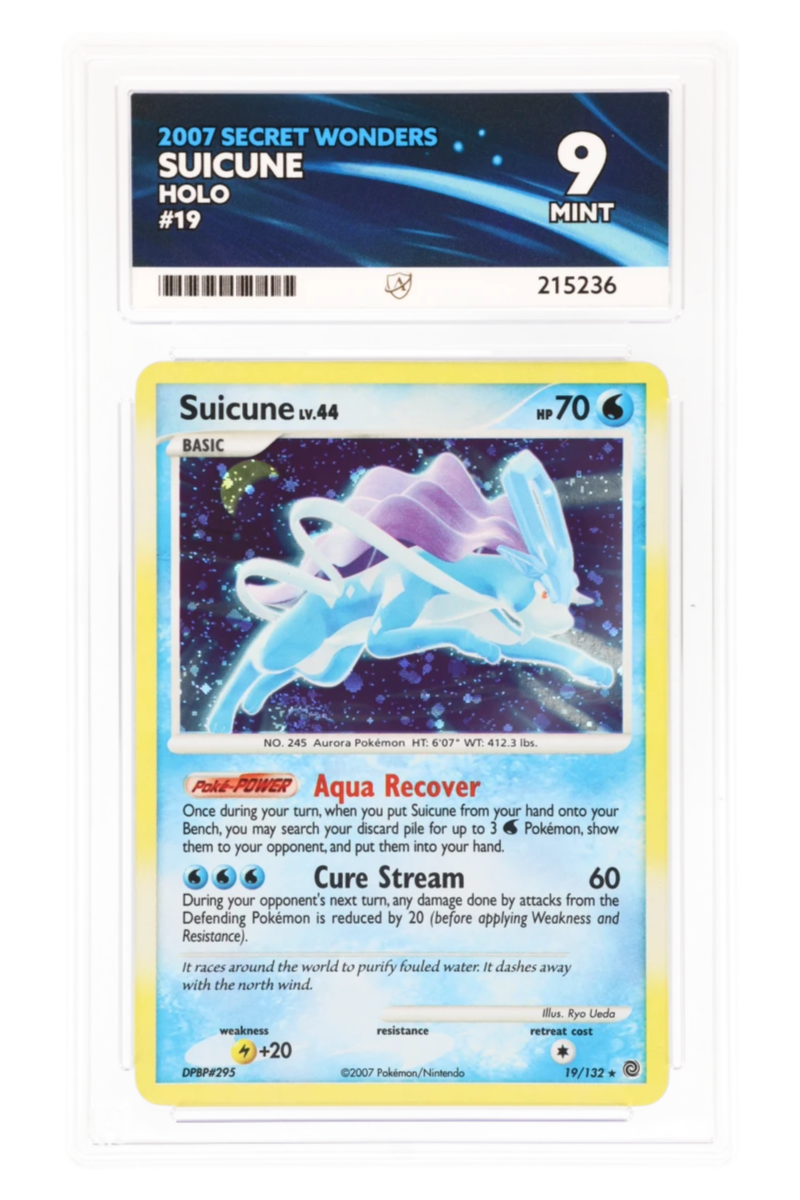 Suicune 19/132 - ACE 9 - Secret Wonders - 2007 - Holo