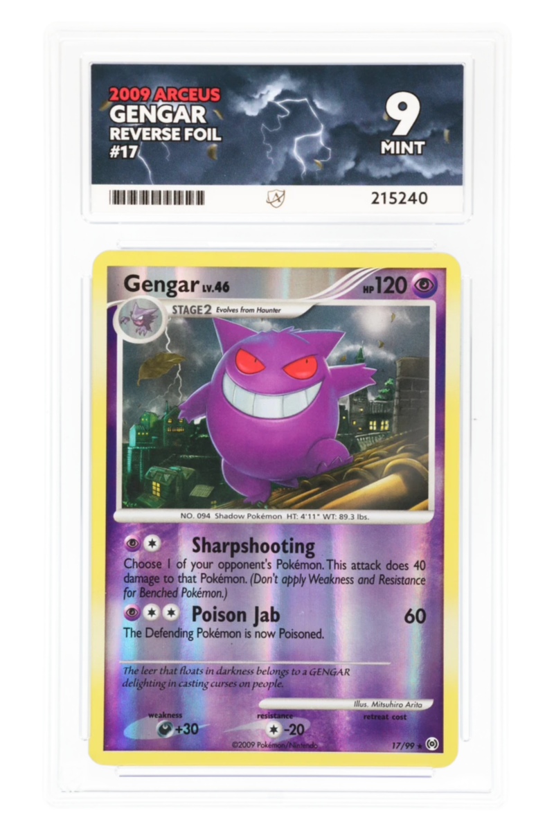 Gengar 17/99 - ACE 9 - Arceus - 2009 - Reverse Foil