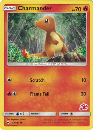 Charmander - 18/147 (#16 Charizard Stamped) 18 - Battle Academy