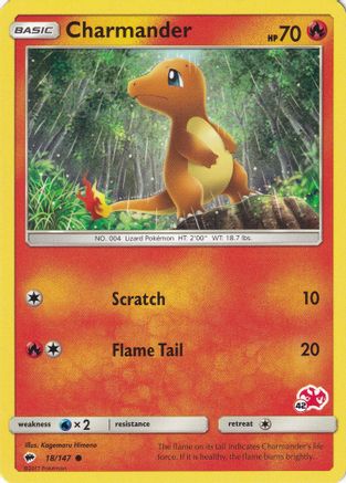 Charmander - 18/147 (#42 Charizard Stamped) 18 - Battle Academy