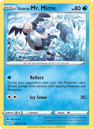 Galarian Mr. Mime 35/189 - Darkness Ablaze Reverse Holofoil