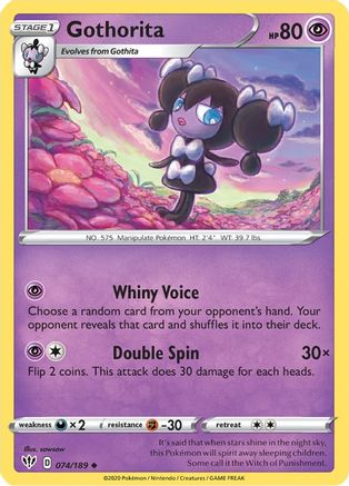 Gothorita 74/189 - Darkness Ablaze Reverse Holofoil