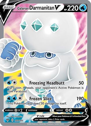 Galarian Darmanitan V 169/185 - Vivid Voltage Holofoil