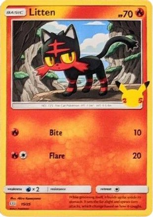 Litten 15/25 - McDonalds Collection 2021 Holofoil