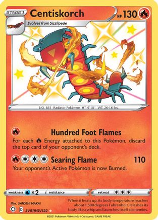 Centiskorch SV019/122 - Shining Fates Shiny Vault Holofoil