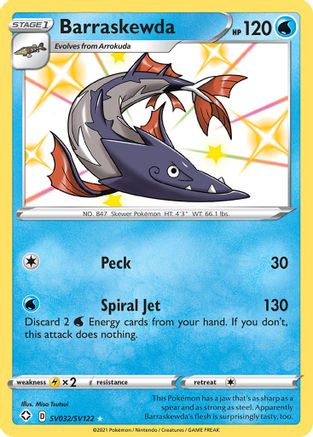 Barraskewda SV032/122 - Shining Fates Shiny Vault Holofoil