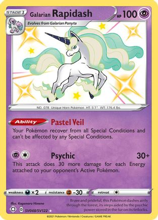 Galarian Rapidash SV048/122 - Shiny Vault Holofoil