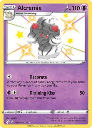Alcremie SV058/122 - Shining Fates Shiny Vault Holofoil